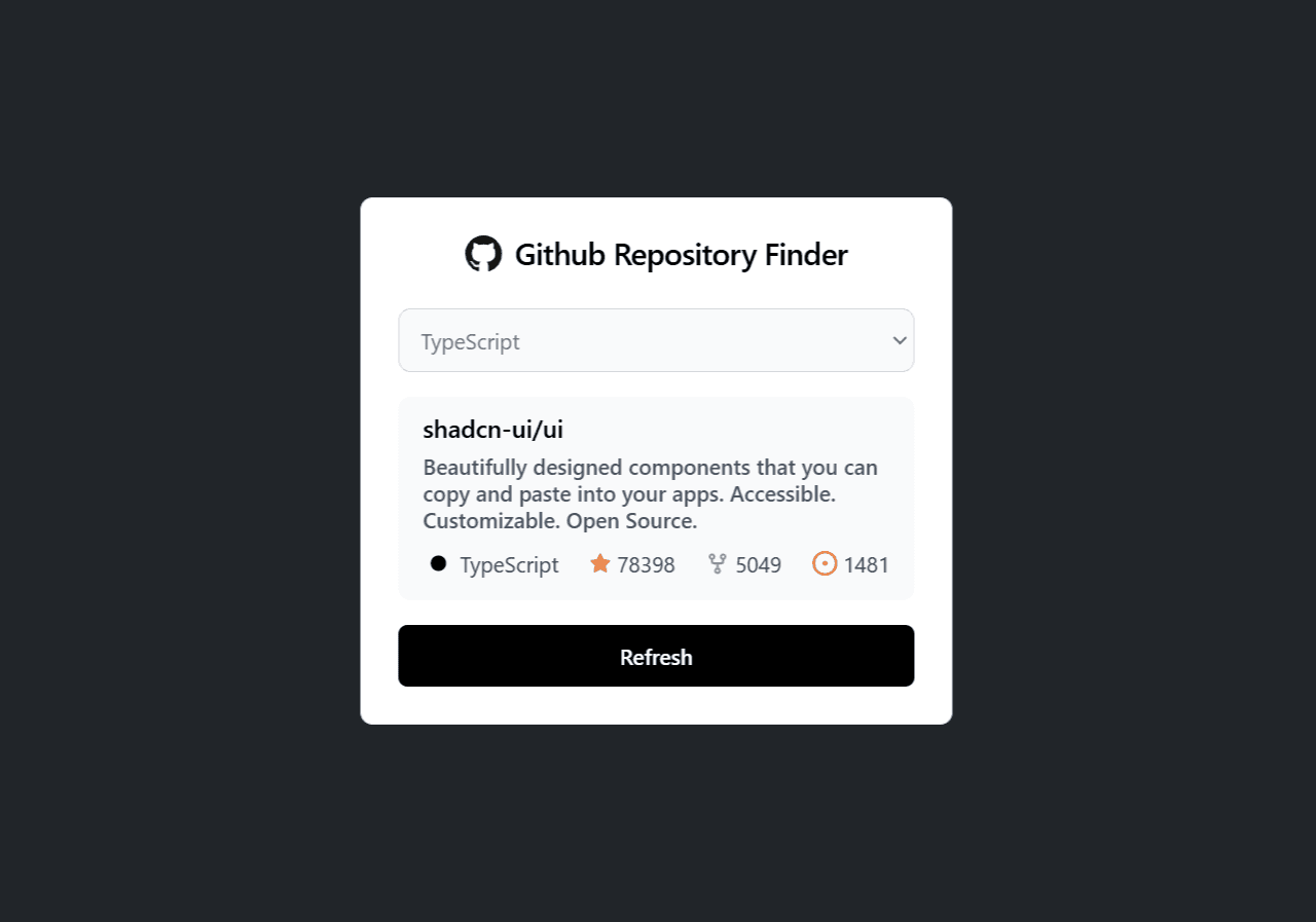 Github Random Repository preview