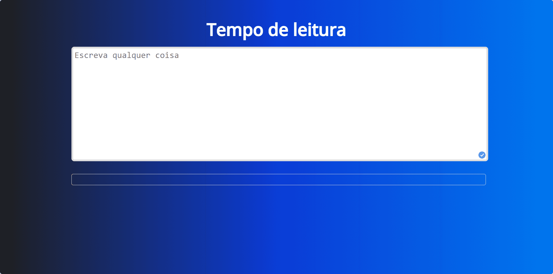 Tempo de leitura preview